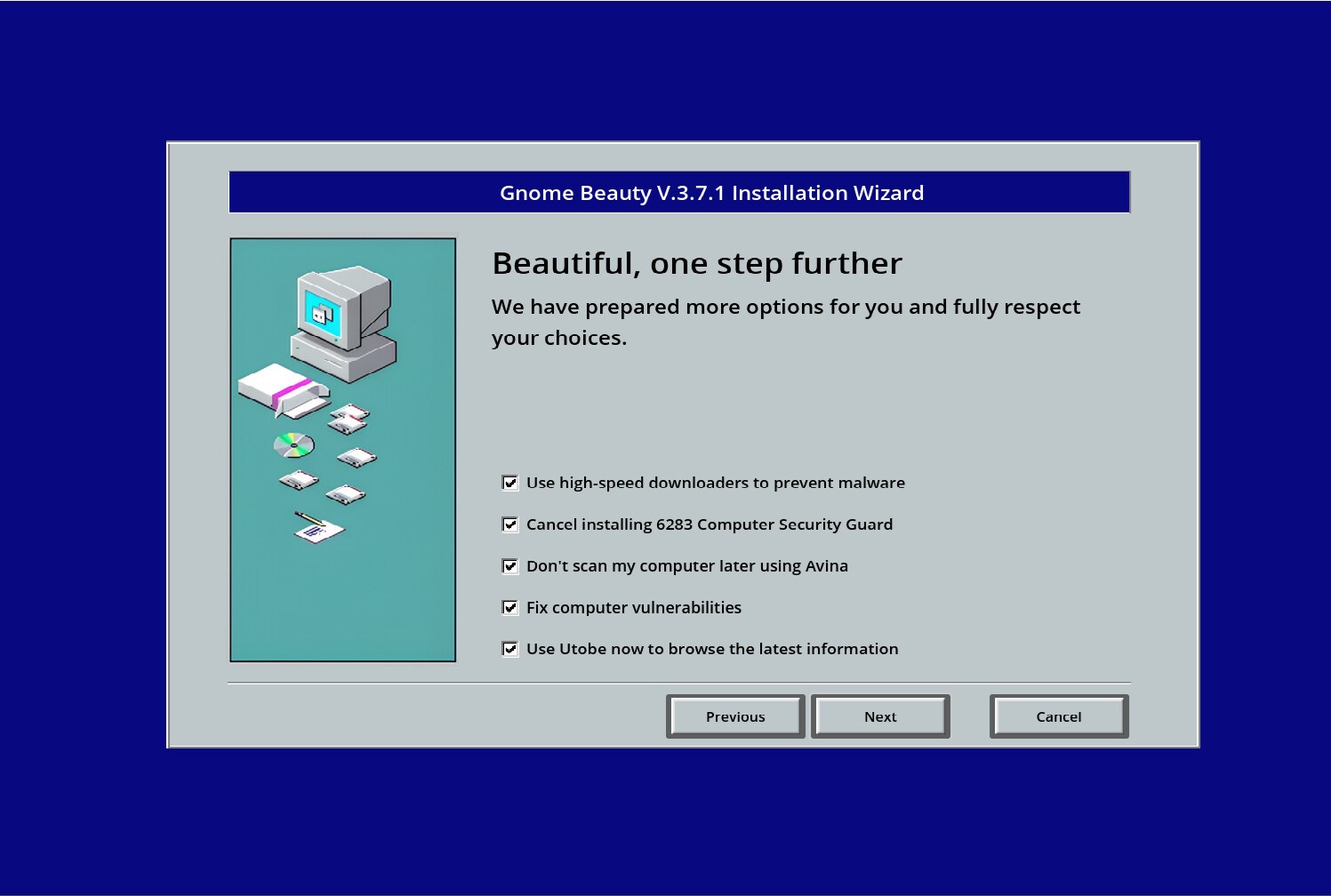 Malware plucks at the bland horrors of the computer desktop